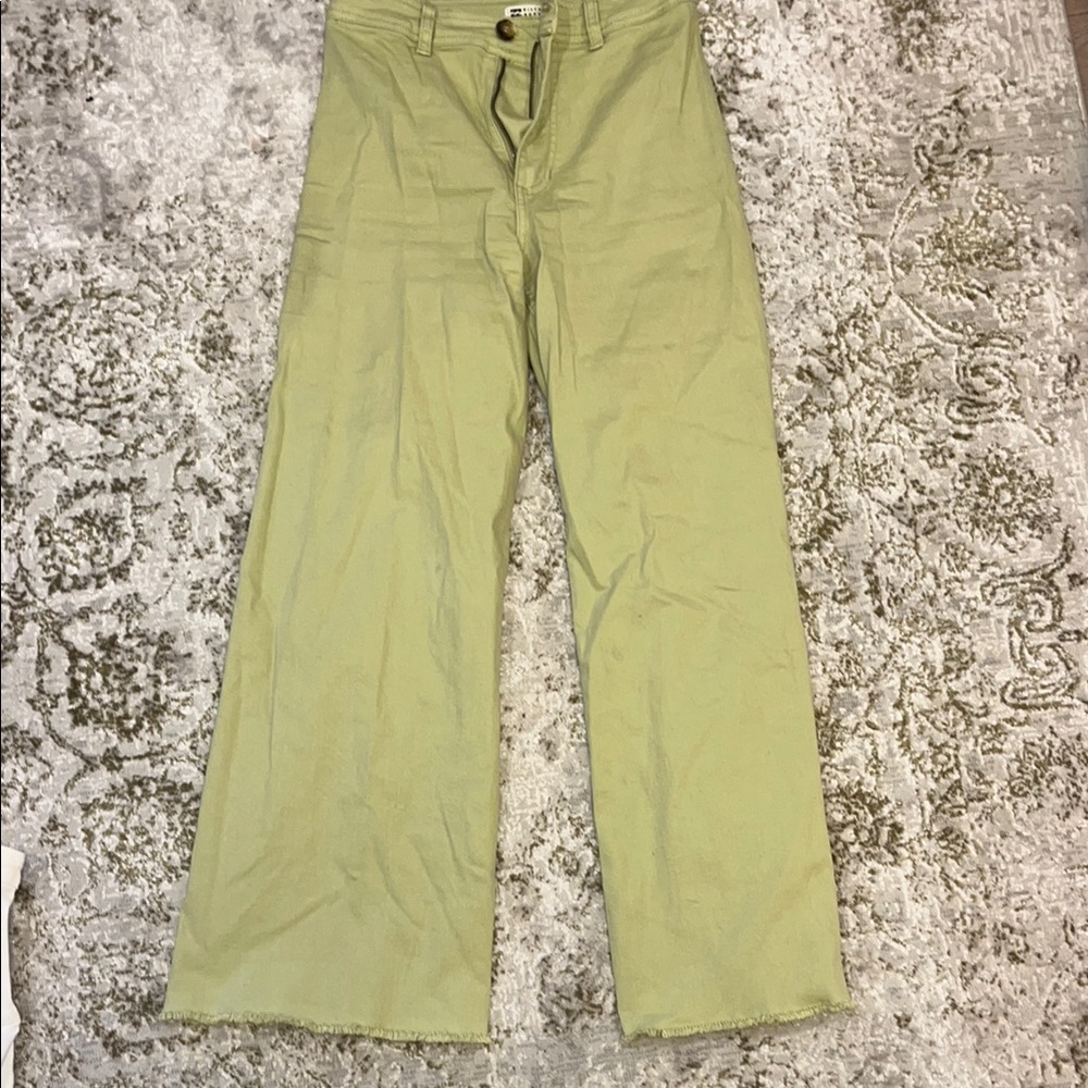 Billabong Green Chinos Relaxed Fit High-Waisted